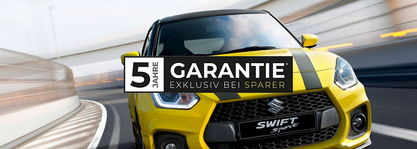 5 Jahre Suzuki Garantie